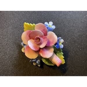 Art One Bone China Made In England Brooch